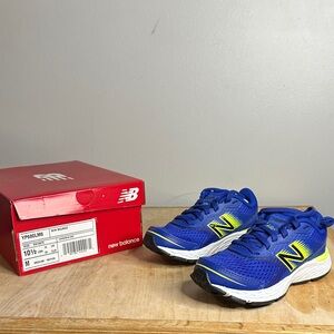 New Balance Kids Sneakers - Blue and Neon Yellow